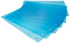 Amazon Brand - Solimo PVC - Polyvinyl Chloride Fridge Multipurpose Mat, Set of 6, Blue