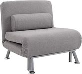 HOMCOM Single Sofa Bed, Chair Bed, 