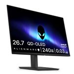 Alienware 27 Gaming Monitor - AW2726DM, QHD (2560x1440), 240Hz, QD OLED, 0.03ms, AMD FreeSync Premium, VESA AdaptiveSync, 99% DCI-P3, HDR10, DisplayPort, 2 HDMI, 3 Year Warranty