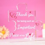 Gifts for Wife, Birthday Gifts for Wife from Husband, Engraved Acrylic Block Puzzle Plaque Decorations, Valentine's Day Gifts