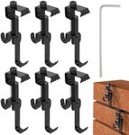 6 Pcs Metal Brick Hooks, Brick Wall