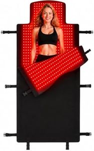 2026 Upgraded Medical-Grade Red Light Therapy Mat Full Body Pain Relief, 2570 LEDs Dual Wavelength 660nm&850nm Infrared Red Light Blanket for Home Use,75" x 34'' (Black)
