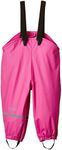 CareTec Unisex Kid's Baby Waterproof Trousers, Fleece Lined Rain, Real Pink (546), 4 Years