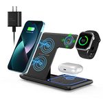 ANYLINCON 3 in 1 Wireless Charger Station for all versions of Apple iPhone 14,13,12,11 (Pro, Pro Max)/XS/XR/XS/X/8(Plus),iWatch 7/6/SE/5/4/3/2 and AirPods 3/2/pro(Black)