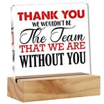 Appreciation Gifts Thank You Gifts for Boss, Boss Desk Decor Acrylic Desk Plaque Sign with Wood Stand Home Office Desk Sign Keepsake Boss Lady Present