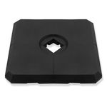 C-Hopetree 317lb Heavy Duty Base Weights Stand for Offset Cantilever Outdoor Patio Umbrella, 4 Piece Set, Black