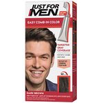 Just For Men AutoStop Men's Comb-In Hair Color, Dark Brown