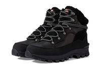 Hunter Womens Explorer Mid Lace Leather Synthetic Black Boots 6 UK