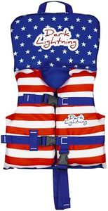 Toddler Swim Vest for Child 30-50 Pounds, Infant Life Jacket 0-30 lbs, Kids Water Wings Arm Floaties in Puddle/Sea (US - Flag)