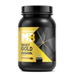 MuscleBlaze Whey Gold, 100% Whey Protein Isolate, Labdoor USA Certified, 30g Whey Protein Per Scoop (Rich Milk Chocolate, 1kg / 2.2lb)