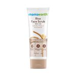 Mamaearth Rice Face Scrub for Glowing Skin, With Rice Water & Niacinamide for Glass Skin - 100 g