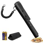 Metal Detector Pinpointer, Professional Waterproof Handheld Pin Pointer Wand, Search Treasure Pinpointing Finder Probe with 9V Battery and LED for Adults, Kids - Black