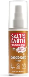 Salt of the Earth – Déodorant naturel rechargeable en spray – Ingrédients d'origine 100% naturelle – Végétalien, protection longue durée – Convient pour les femmes, les hommes et les enfants – 100 ml
