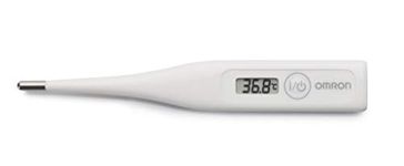 OMRON Eco Temp Basic Digital Fever Thermometer for Oral, Armpit (Axillary), Rectal Use - Accurate Readings, Easy to Clean, and Water Resistant. Ideal for Adults, Children, Babies.