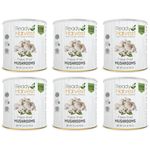 Ready Harvest - Freeze Dried Mushroom for Emergency Food Supply | Camper must haves camping essentials | Hurricane preparedness items, Survival food, Pantry Staples | 30 Year Shelf Life | 6 cans