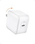 USB C Charger, Spigen 30W USB-C Power Adapter, GaN II Compact & Foldable Fast Charging for MacBook Air iPhone 15 Pro Max Plus 14 13 Mini iPad Mini Air Galaxy S23 Ultra Plus S22 Note 20 Pixel 7a Fold