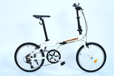 Columba 20" Alloy Super Light 7 Speed Folding Bike (White)
