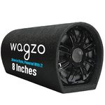 Wagzo WBT0-06 8 Inch Active Super Bass Tube Subwoofer Speaker for Car with Inbuilt Amplifier 5400W Universal for All Cars| Black