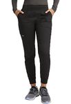 Cherokee Jogger Pants for Women with Mid Rise WW115, L, Black