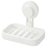 Ikea TISKEN Soap Dish with Suction Cup White, One Size