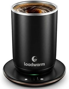 Self Heated Stirring Coffee Mug, 10oz Auto Mixing Cup with Warmer, Black
