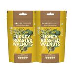 Nourish Organics Honey Roasted Walnuts 100gm Pack of 2 Sweet and Nutty Snack| Healthy and Nutrient Rich | No Refined Sugar | Clean Label