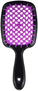 Boperzi Detangling Hair Brush, Wet Brush Paddle Detangler Hair Brushes, Magical Brush Detangler, Glide Through Tangles With Ease For All Hair Types for Women, Men (Black)