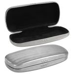 Hifot Metal Eyeglass Case, Glasses Case Hard Shell, Aluminum Spectacles Box Sunglasses Case for Men Women Kids, Reading Glasses Holder