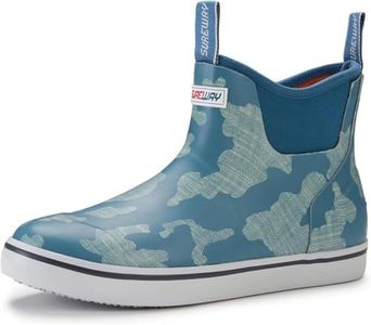 SUREWAY Men's Waterproof Ankle Deck Boots, Lakes Blue, Size 11