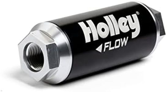 Holley 162-572 HP -12AN Inlet/Outlet 100 Micron 260 GPH Billet Fuel Filter