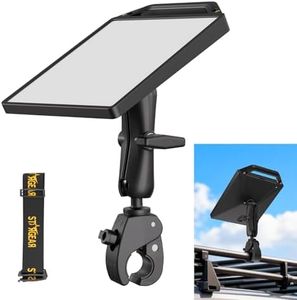 Starlink Mini Clamp Mount with Protective Silicone Case, 2 in 1 Satellite Dish Mounting Kit & Cover with Adjustable Clamp Mount Handle Shoulder Strap & 1/4"-20 Nuts for RVs Car Boat/Road Trip-Black