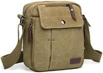 Kono Man Bag Small Canvas Messenger Bag Men Shoulder Bags Travel Organizer Satchel Multi Pockets Sling Cross Body Bag