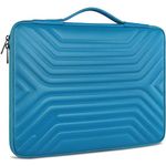 DOMISO 17" Shockproof Waterproof Laptop Sleeve with Handle Lightweight Soft EVA Tablet Protective Case Bag for 17-17.3 Inch Notebook/Dell/Lenovo/Acer/HP/MSI/ASUS, Blue