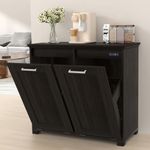 Ymise Tilt Out Trash Can Cabinet, W