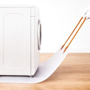 NEW Appliance Mover! Large Appliance Sliders, Furniture Moving Sliders with Pull Strap, Effort-Saving Floor Protection Mat for Refrigerators, Washers, Dryers and Stoves, 48 x 30 Inch, with Gloves