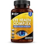 Lutein Supplement for Eyes - Lutein and Zeaxanthin Supplement enriched with Vitamin A, B2 which Supports Normal Vision & Zinc Eye Vitamins - Made in The UK Lutein Eye Health Complex by New Leaf