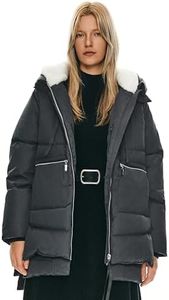 Orolay Women's Thickened Down Jacket Darkgray Large
