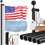 VEVOR 25FT Detachable Flagpole Kit,