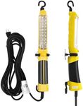 LED Work Light (25FT) with Super-Bright COB LED Light Source, Handheld Corded Trouble Lights with Strong Magnet, Double Swivel Hook, ETL Listed, Suitable for car Repair, Machinery and Construction