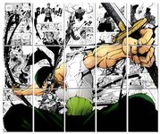 Moment Prints Zoro Manga Collage Poster Set - Set of 15, 210 mm x 297 mm, W/Self-Adhesive, Premium-Quality Posters, 300 GSM Paper, One Piece Posters For Anime Fans (Zoro Manga 1)