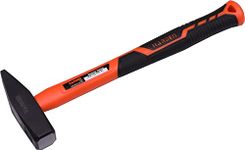 Harden 200 gms Professional Machinist Hammer with Fiberglass Handle - Forged Fine Grain Steel Head - 590032