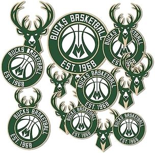 Milwaukee Bucks NBA Officially Licensed Sticker Vinyl Decal Laptop Water Bottle Car Scrapbook (Type 1-1)