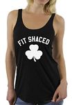 Awkwardstyles Women's Fit Shaced Sayings Racerback tank tops + Bookmark 2XL Vintage Black