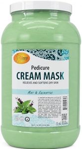 SPA REDI Cream Mask - Pedicure Massage for Tired Feet and Body, Hydrating, Fresh Skin - Infused with Hyaluronic Acid, Amino Acids, Panthenol, Comfrey Extract, Mint and Eucalyptus - 1 GAL