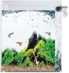 NoClean Aquariums | Self Cleaning 5 Gallon Fish Tank | Easy Maintenance with Debris Removing Water Changes | Pour Clean Water in & Waste Water Flows Out | Ideal for Aquatic Life & Home Décor