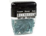 LUNKERHUNT Fishing Bait Jar with Unique Scent Attractant | (1.5 inches) Durable Fish Bone | Ice Fishing Lures Bait for Fishing Bass, Trout and Pike Reusable Soft Plastic Bait