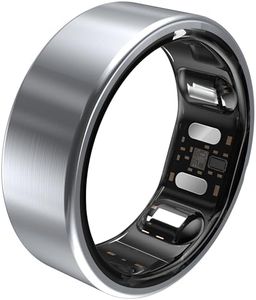 QALO QRNT Slim Smart Ring – Snug Fit – Size Up – Water-Resistant Titanium Fitness Tracker, Tracking for Sleep, Steps, HRV, Women’s Health, No Subscription Fee, iOS & Android Compatible (Silver, 09)