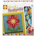 Alex Craft Simply Needlepoint Flower Kids Art and Craft Activity, Gift For Beginners in Needlepoint, A Skill that Lasts a Lifetime, For Ages 5 and up