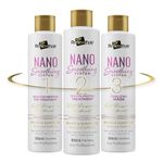 Renew Hair Professional Nano Brazilian keratin protein Smoothing System Brazilian Keratin Smoothing Treatment 3X 300ml