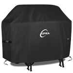 Kipiea Upgrade BBQ Covers 64 inch, Heavy-Duty Barbecue Covers, Universal Gas Grill Covers with 4 Windproof Buckles, No Tears Anti UV No Fading (64" W x 24" D x 48" H)